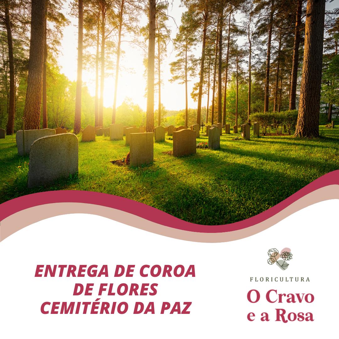 Entrega de coroa de flores Cemitério da Paz